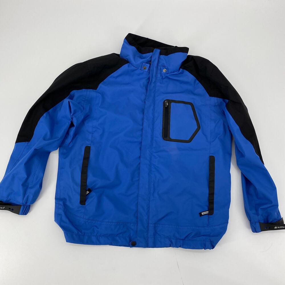 KILLTEC Jacket Blue Wind Waterproof Breathable Lightweight Youth Sz 10